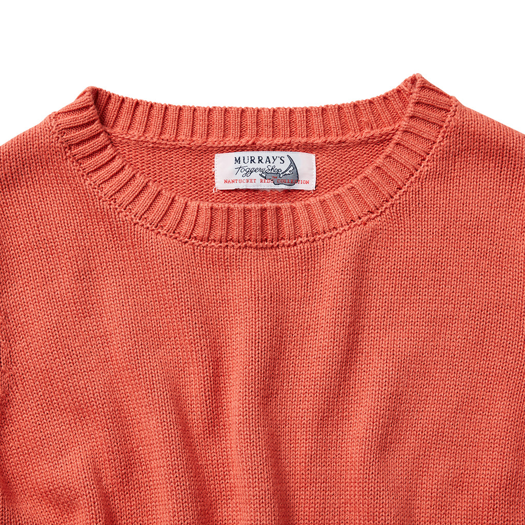 Murray's Toggery Ladies Crewneck Sweater Nantucket Red - Murray's
