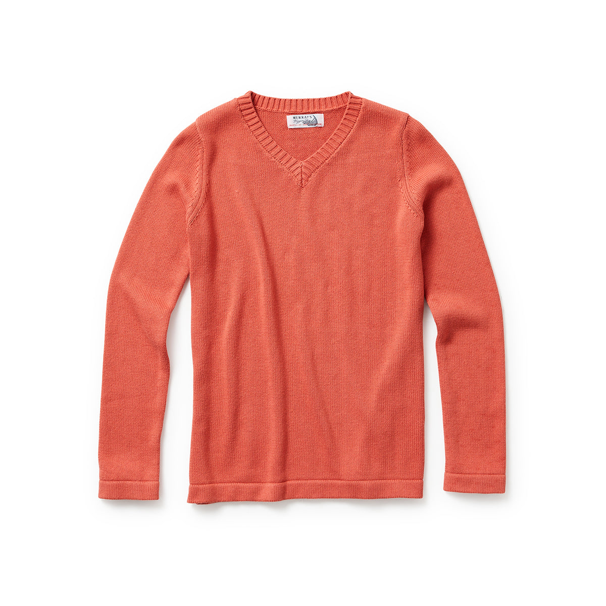 Murray's Toggery Ladies V-Neck Sweater Nantucket Red - Murray's