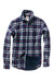 Relwen DBL-FACED FLANNEL - NAVY WHITE RED PLAID