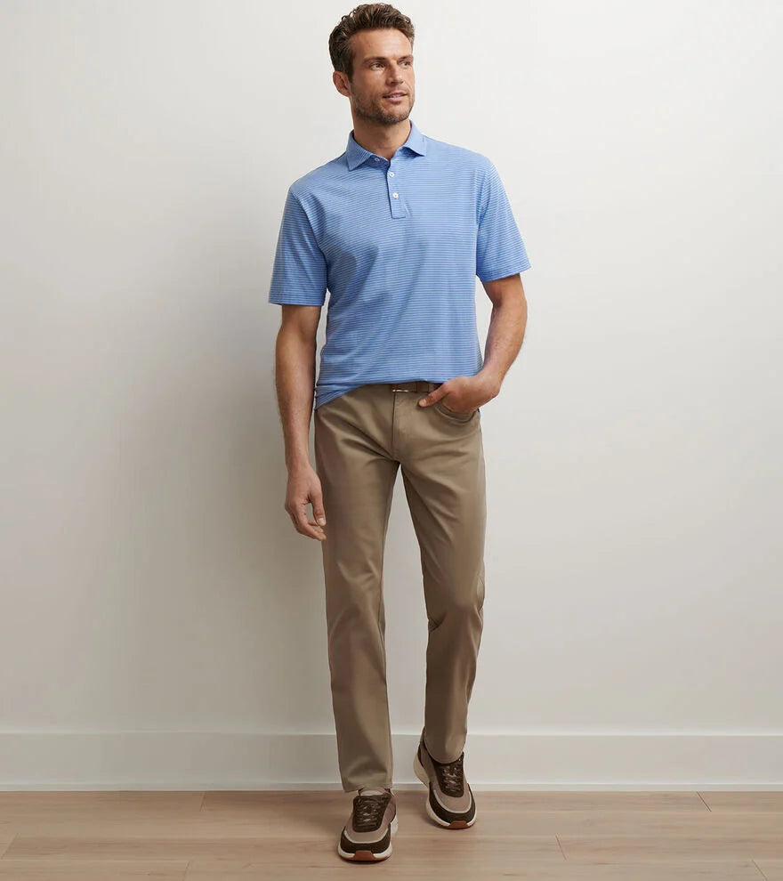 Peter Millar Signature Sateen Five-Pocket Pant-Grain