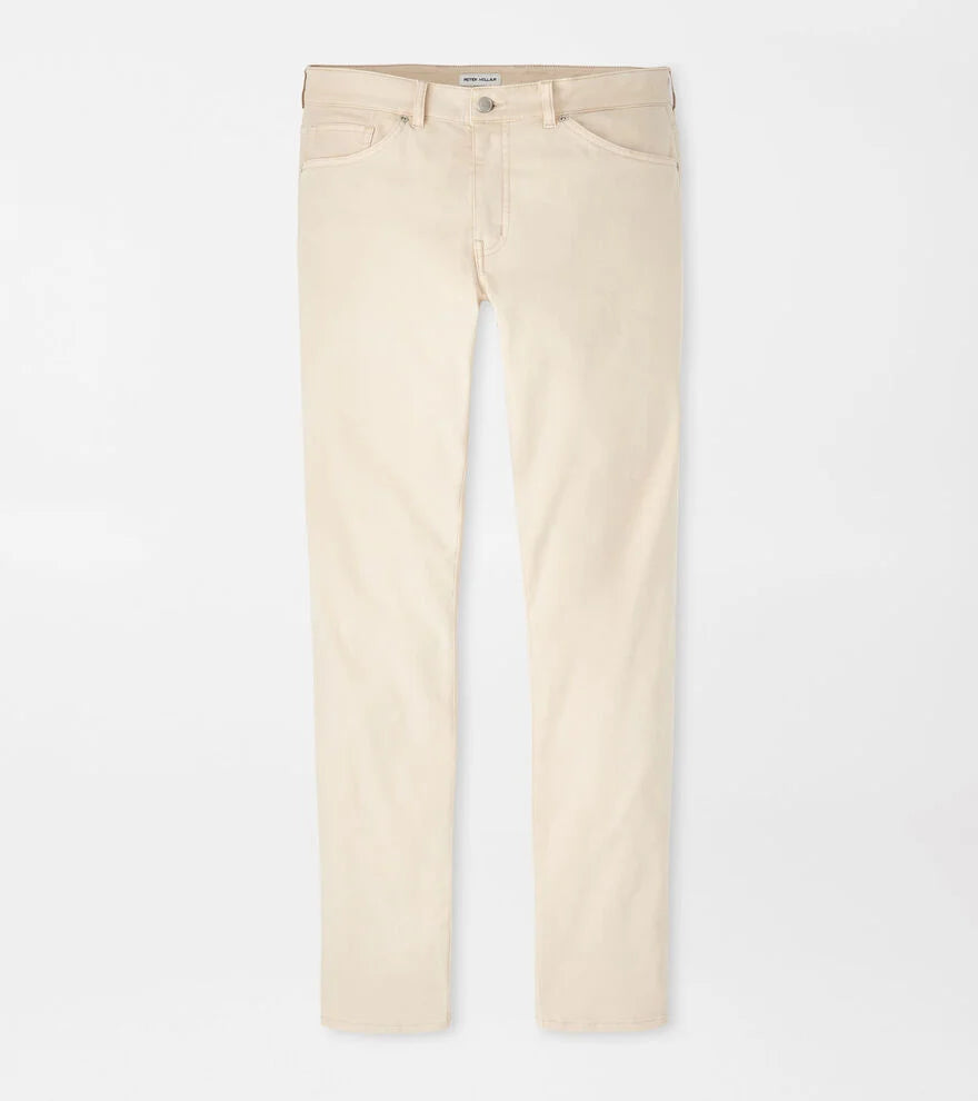 Peter Millar Signature Sateen Five-Pocket Pant-Sand