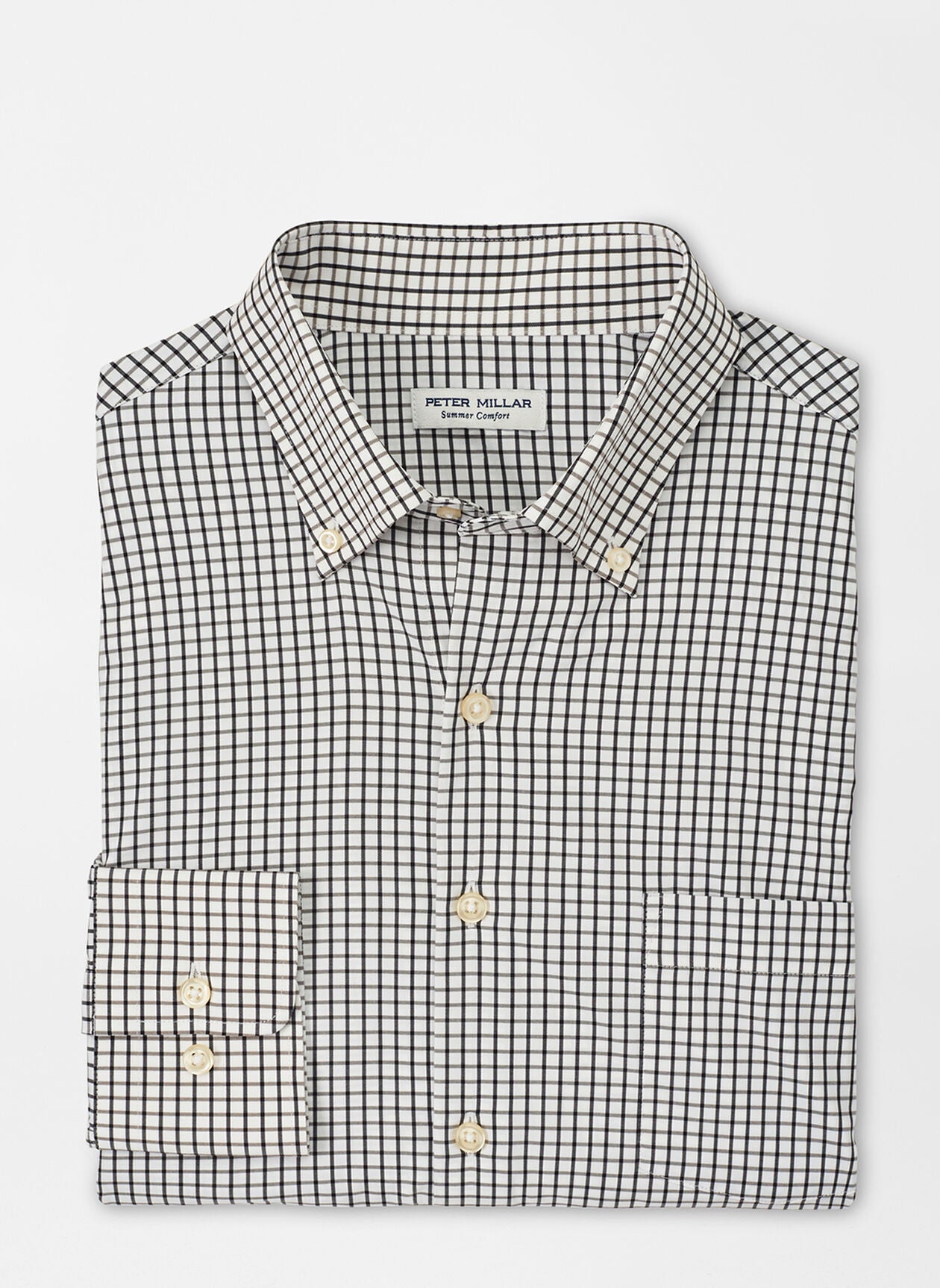Peter Millar HANFORD PERFORMANCE TWILL SPORT SHIRT-Black