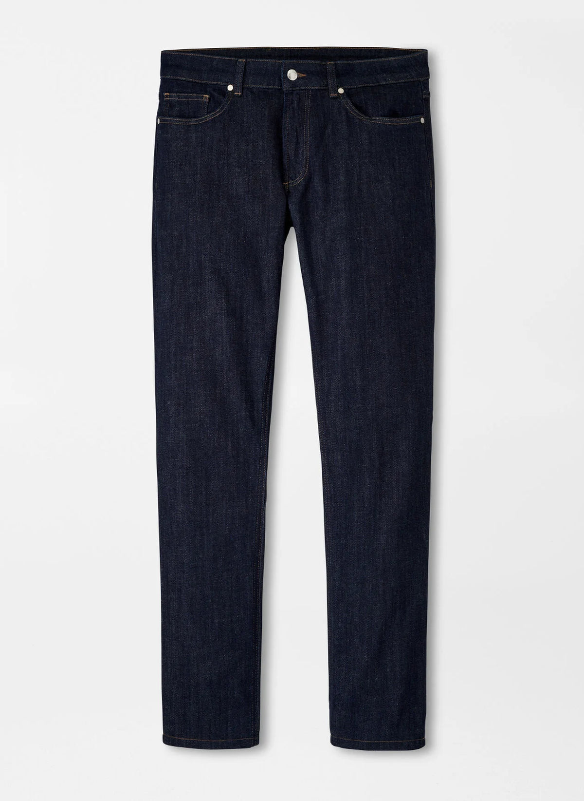 Peter Millar Vintage Washed Five-Pocket Denim-Dark Indigo