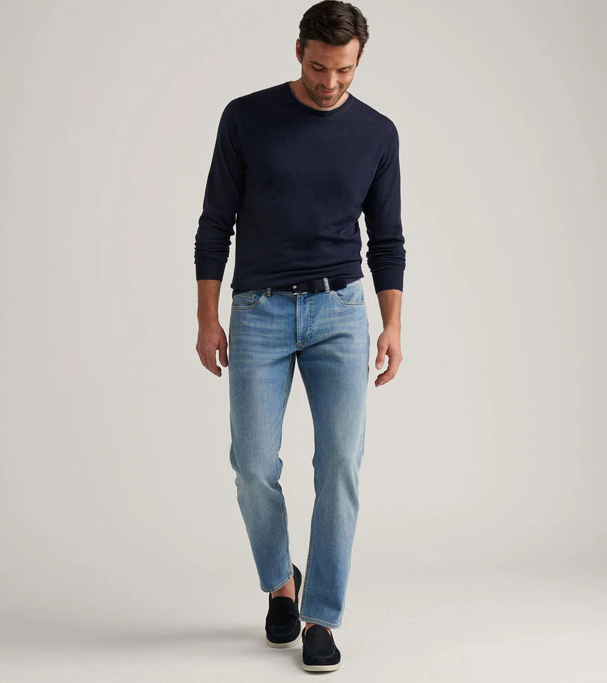 Peter Millar Vintage Washed Denim-Stone Washed Blue