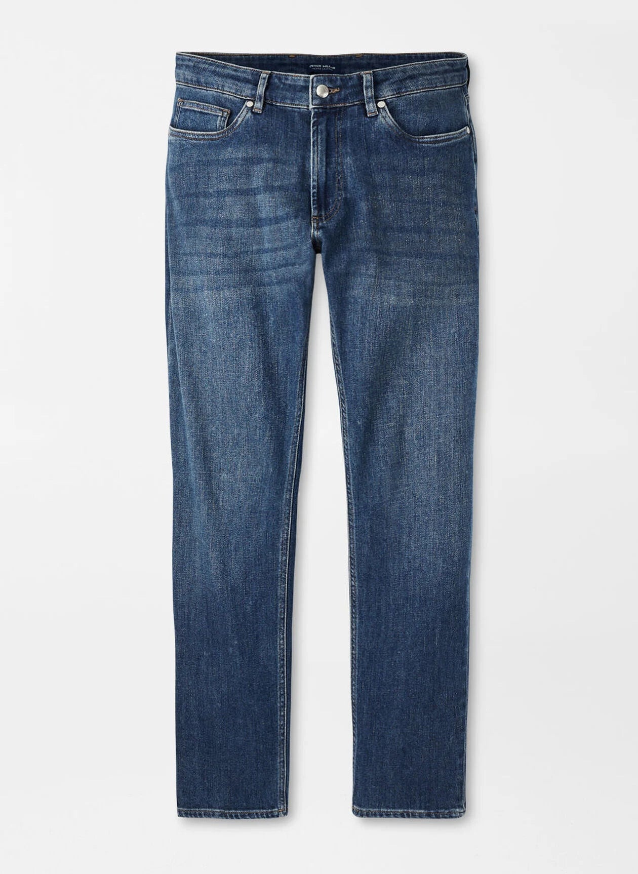 Peter Millar Vintage Washed 5-Pocket Denim-True Blue