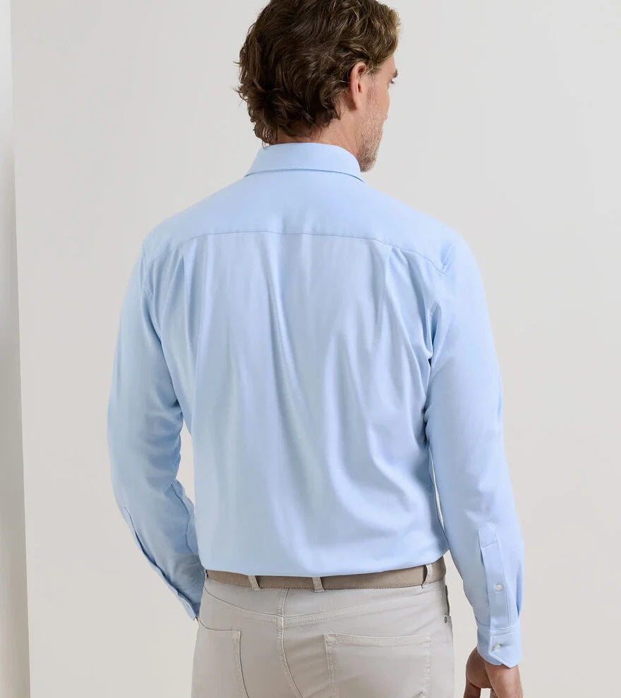 Peter Millar - Excursionist Flex Solid Sport Shirt - Blue Frost
