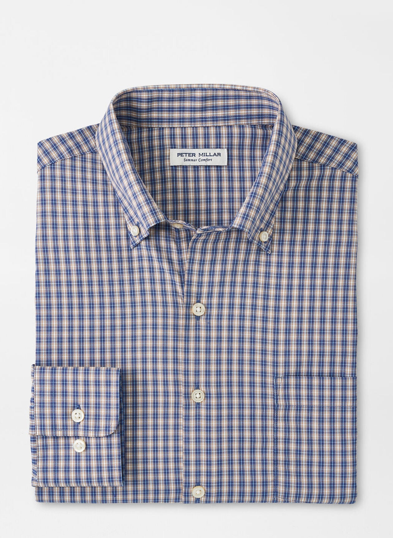 Peter Millar Prairie Performance Twill Sport Shirt-Galaxy