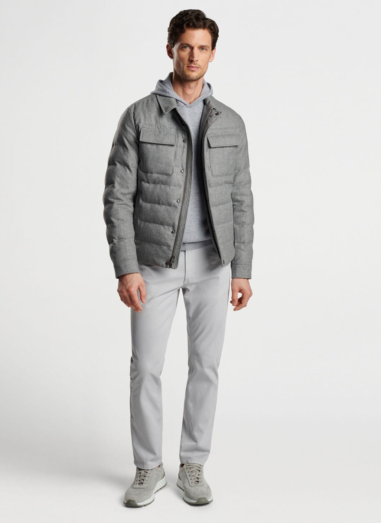 Peter Millar Davos Shirt Jacket-Nickel