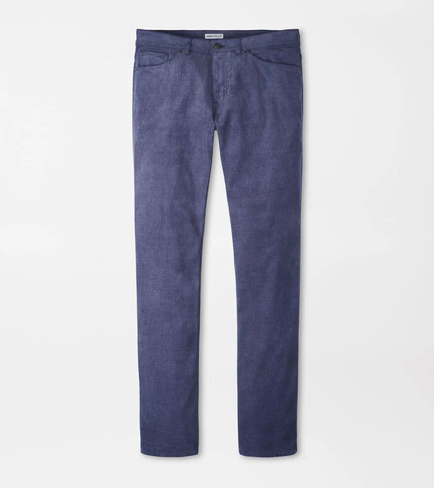 Peter Millar Superior Soft Corduroy Five-Pocket Pant-Blue Haze