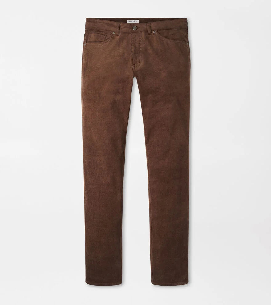 Peter Millar Superior Soft Corduroy Five-Pocket Pant-French Press