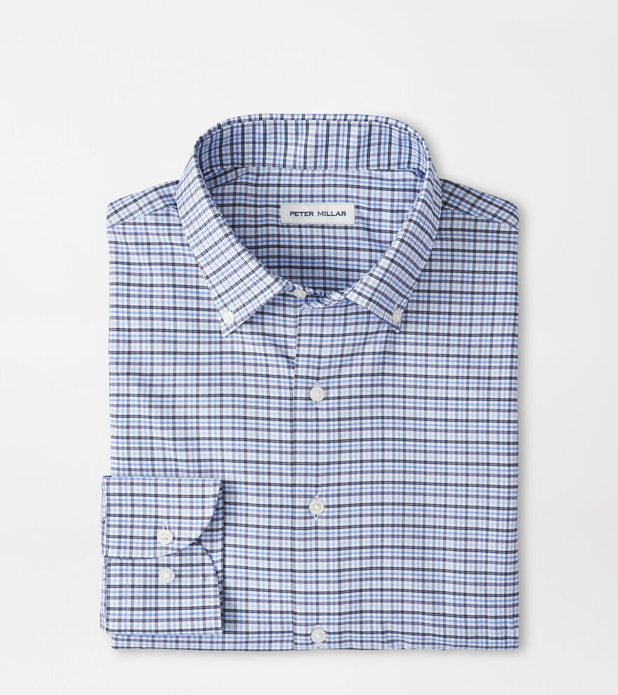 Peter Millar Leavenworth Performance Twill Sport Shirt - Evening Tide