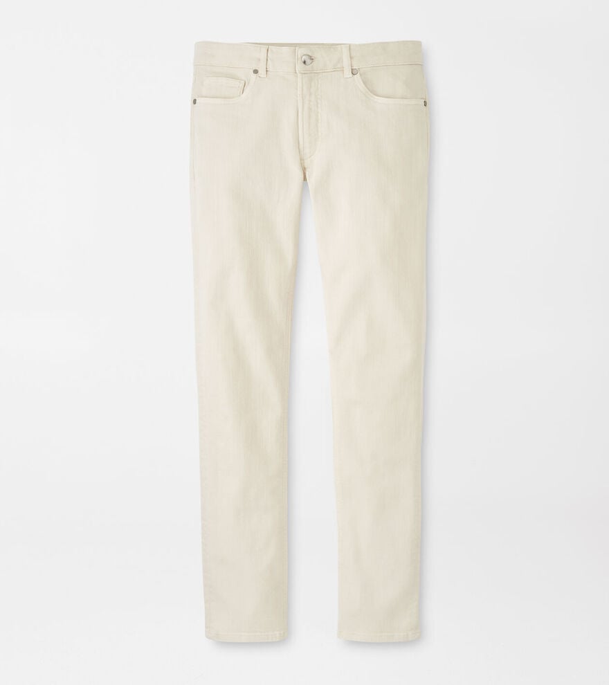 Peter Millar Fairfield Garment Dyed Denim Pant-Almond