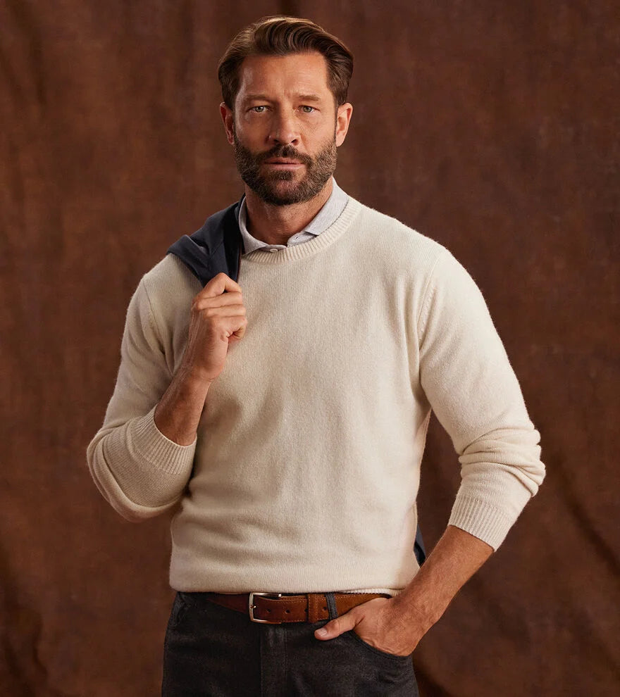 Peter Millar Stokes Crewneck Sweater - Ivory