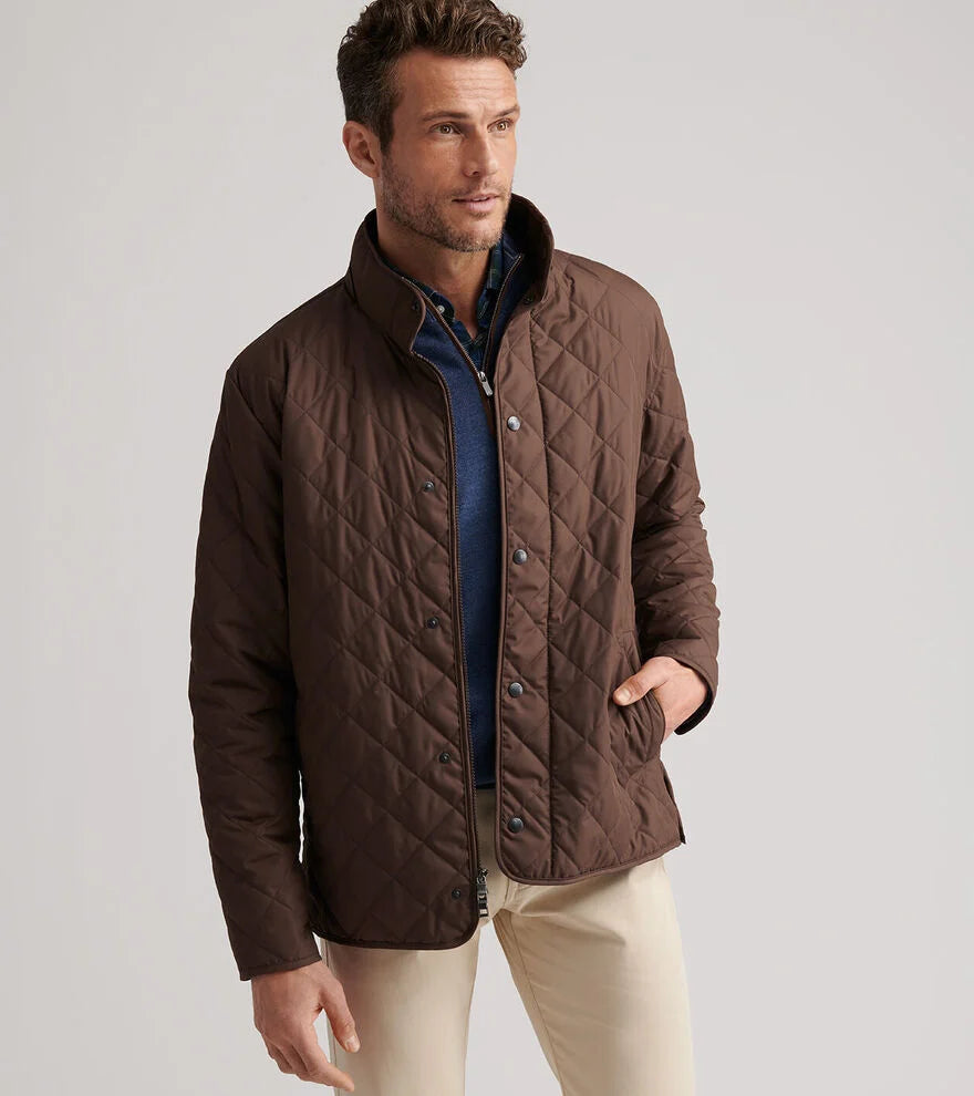 Peter Millar Suffolk Coat-French Press Brown
