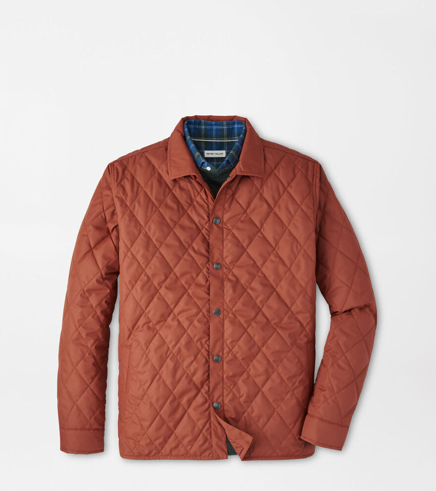 Peter Millar Brighton Shirt Jacket-Sparrow Red
