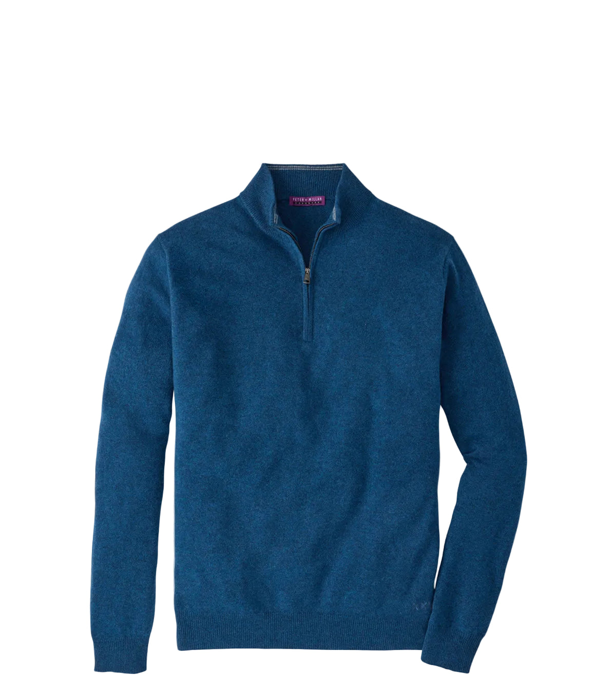 Peter Millar - Crown 25th Anniversary Cashmere Quarter Zip Sweater - Ocean Blue