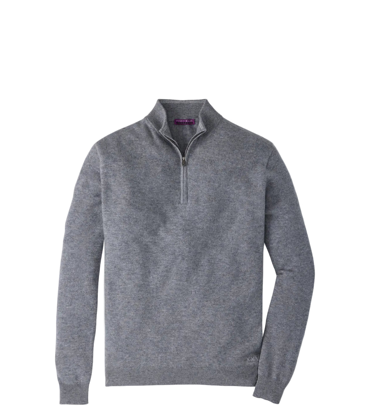 Peter Millar - Crown 25th Anniversary Cashmere Quarter Zip Sweater - Oslo Grey