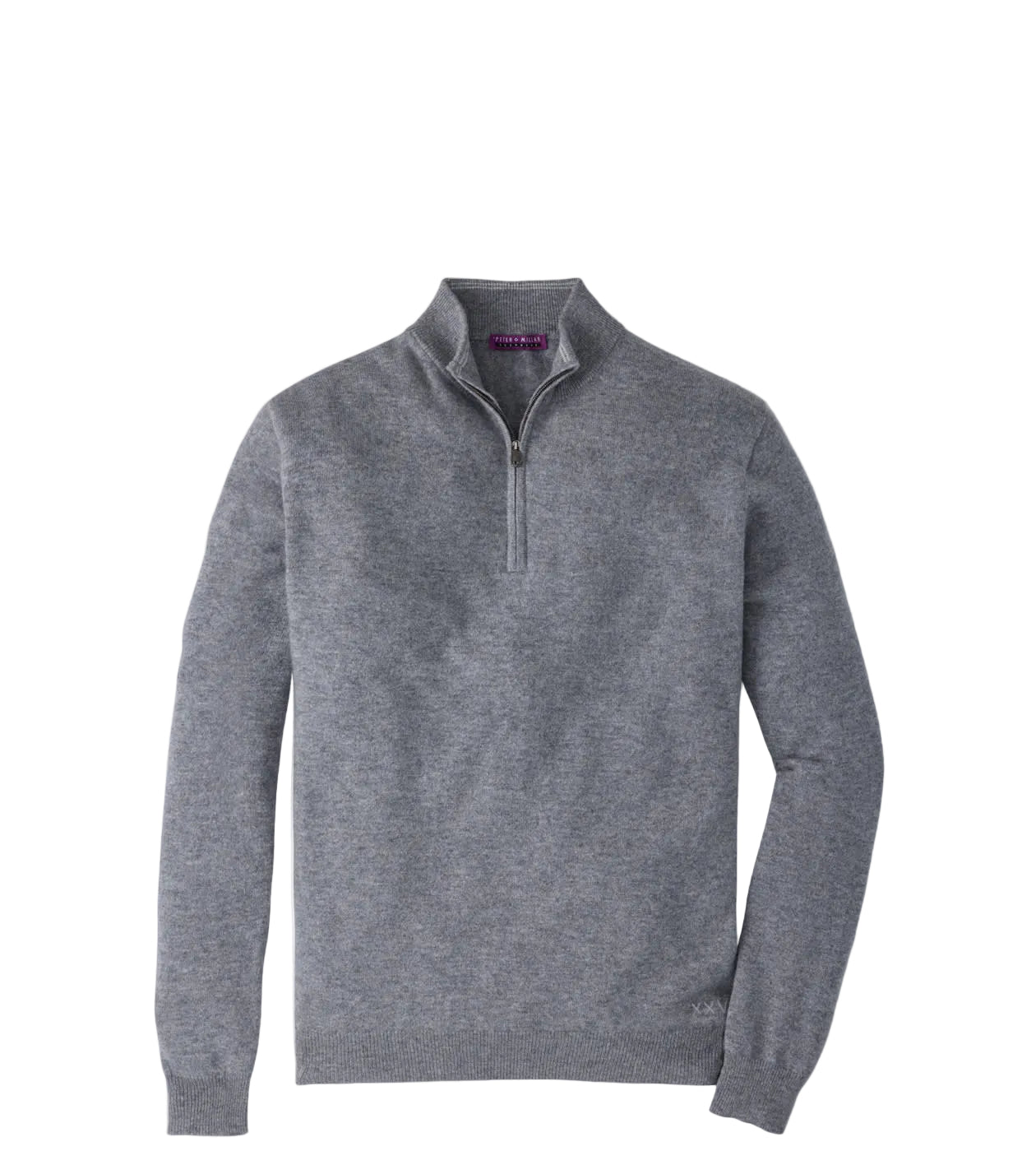 Peter Millar - Crown 25th Anniversary Cashmere Quarter Zip Sweater - Oslo Grey
