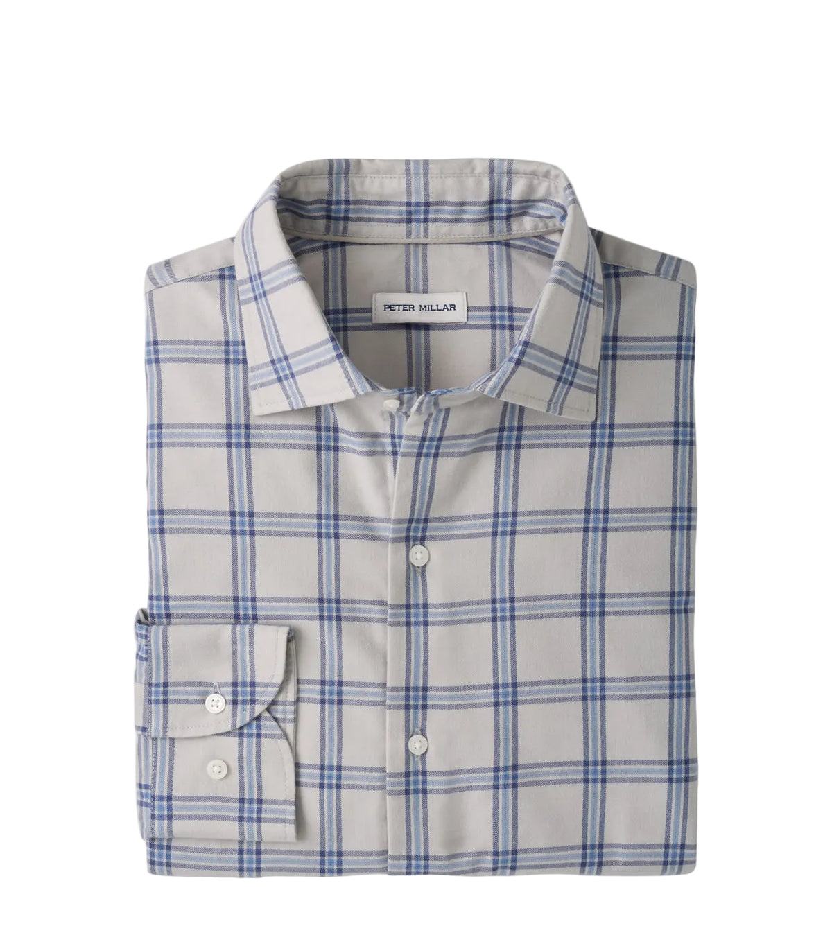 Peter Millar - Preston Performance Flannel Sport Shirt - British Grey