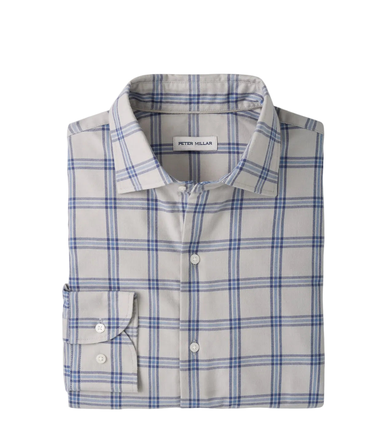 Peter Millar - Preston Performance Flannel Sport Shirt - British Grey