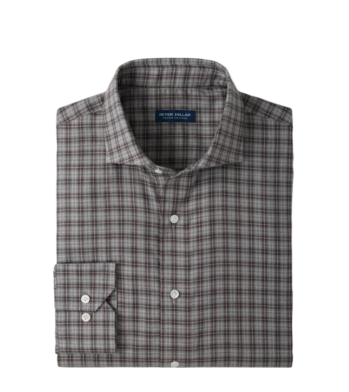 Peter Millar - Bernard Cotton Sport Shirt - Grey Mist