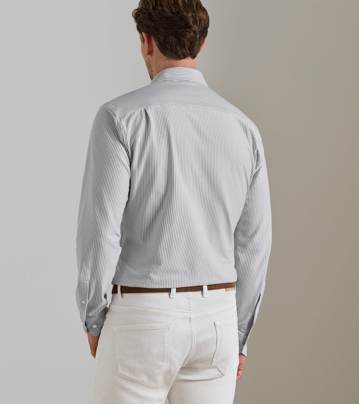 Peter Millar - Excursionist Flex Stripe Sport Shirt - Argento