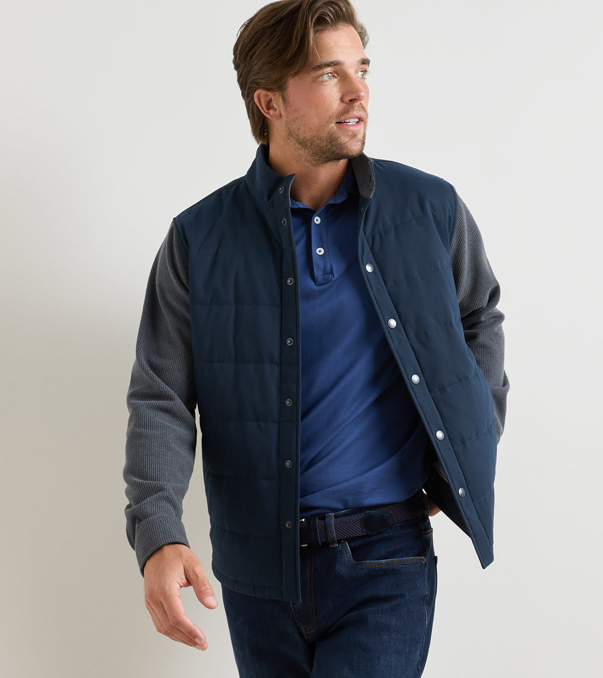 Peter Millar - Bedford Hybrid Snap Jacket - Dark Navy