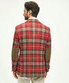 Brooks Brothers Classic Fit Wool Tweed Plaid Sport Coat Red/Green