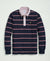 Brooks Brothers Cotton BB#2 Stripe Rugby Shirt Navy Multi