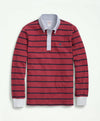 Brooks Brothers Cotton BB#3 Stripe Rugby Shirt Pink/Navy