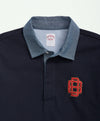 Brooks Brothers Cotton Rugby Shirt FOOTBALL - PARISIAN NIGHT
