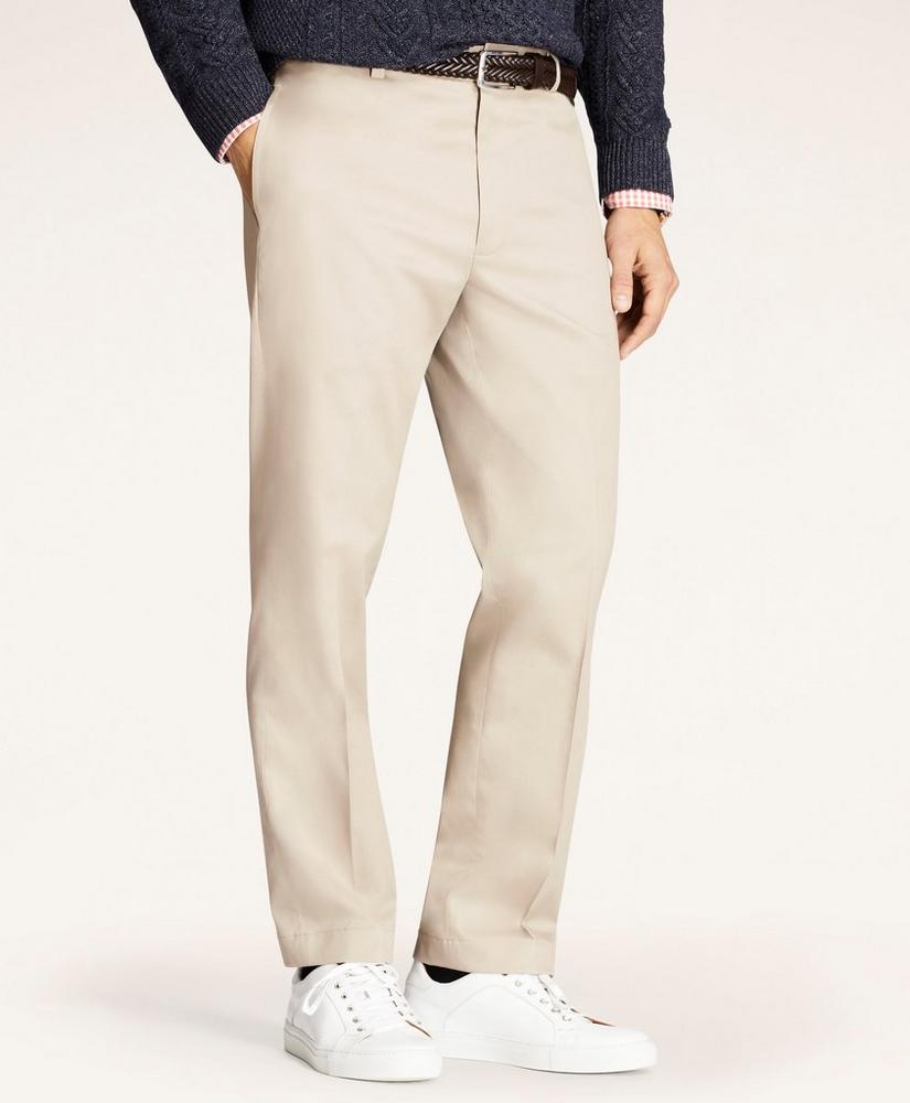 Brooks Brothers Clark Straight-Fit Stretch Advantage Chino Pants Khaki
