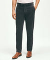 Brooks Brothers Slim Fit Cotton Wide-Wale Corduroy Pants Black Pearl