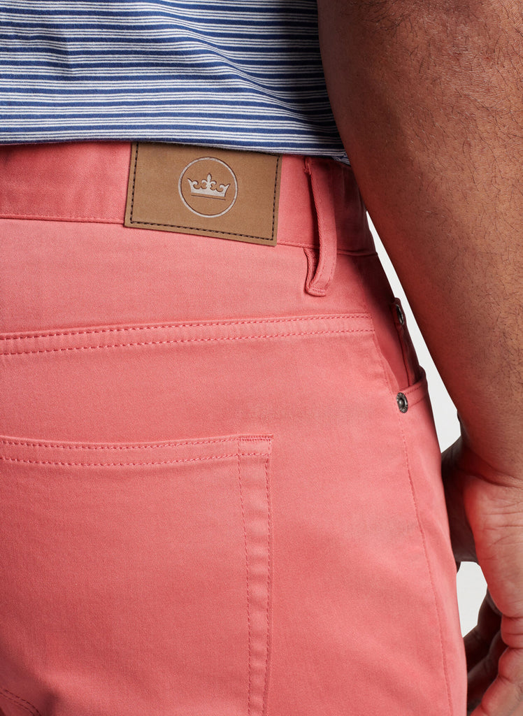 Peter Millar ULTIMATE SATEEN FIVE-POCKET PANT-Cape Red