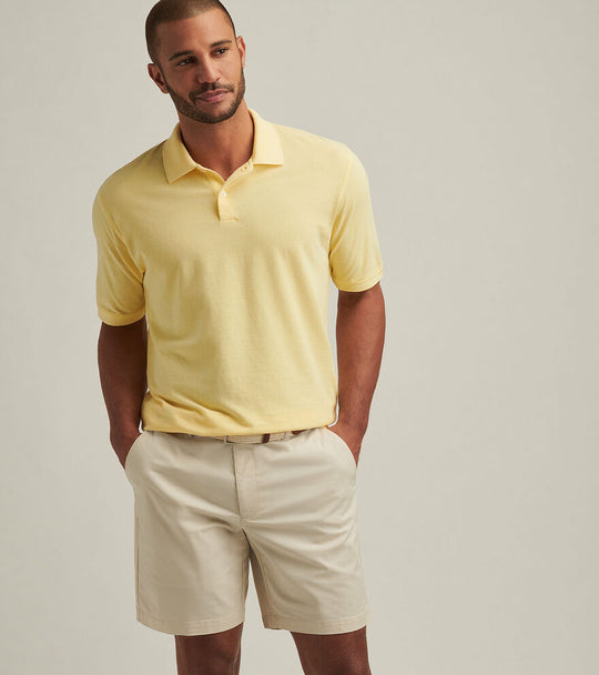 Peter Millar Sunrise Pique Polo-Day Yellow