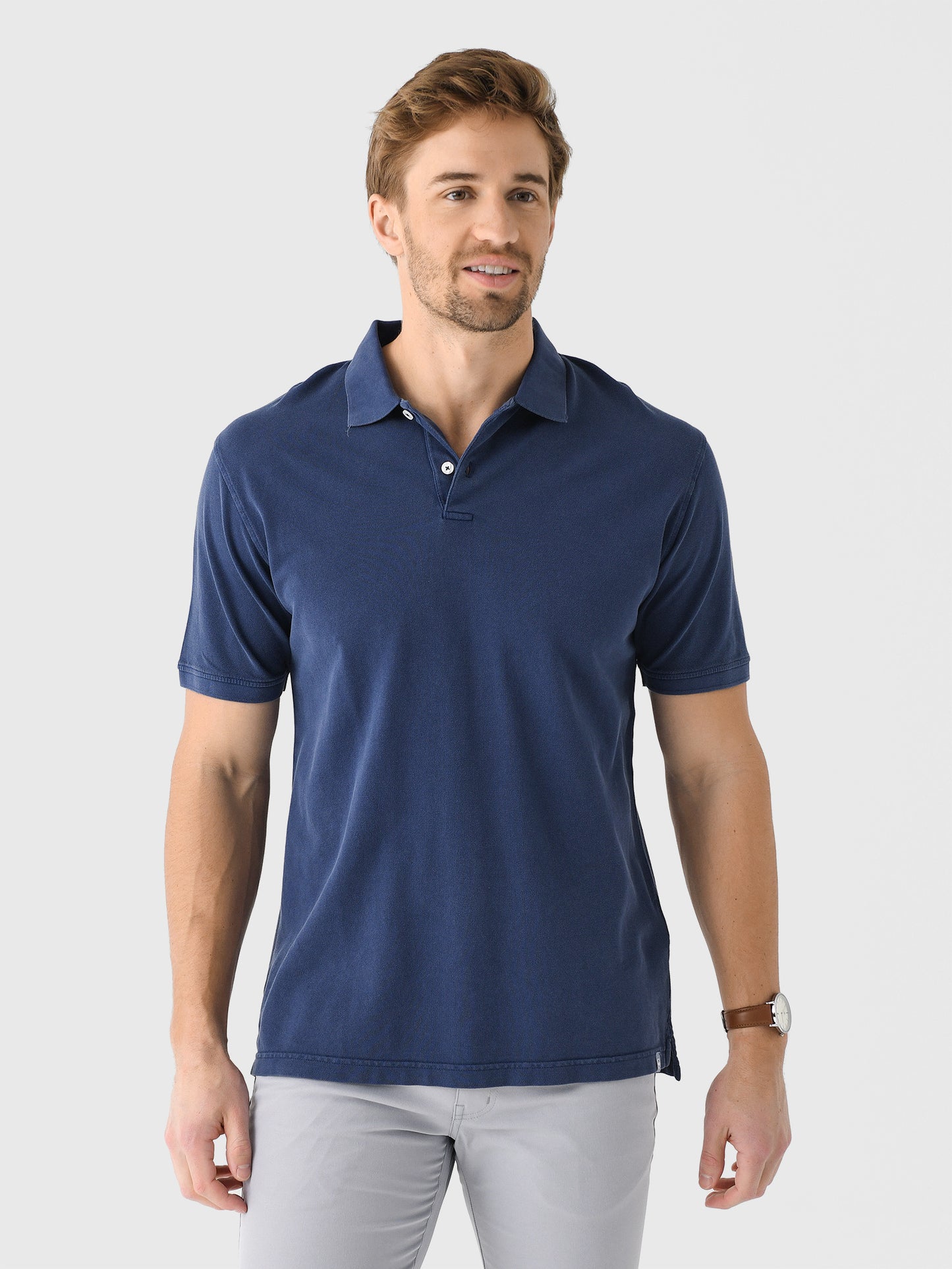 Peter Millar Sunrise Pique Polo-Navy