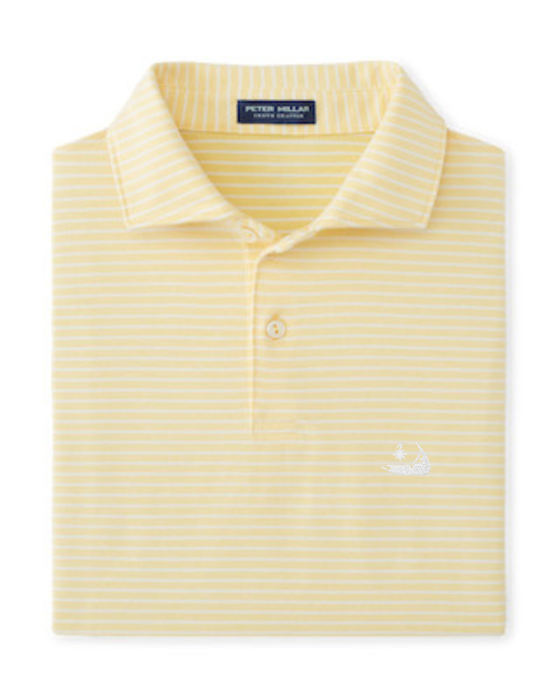 Peter Millar Albatross Cotton-Blend Pique Polo-Crenshaw w/ Island