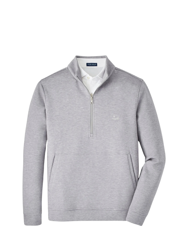 Peter Millar Winsome Half-Zip-Gale Grey w/ Island