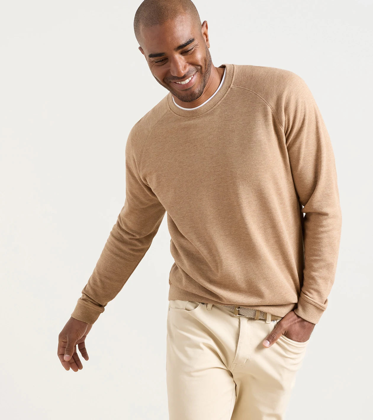 Peter Millar - Crown Comfort Knit Crew - Camel