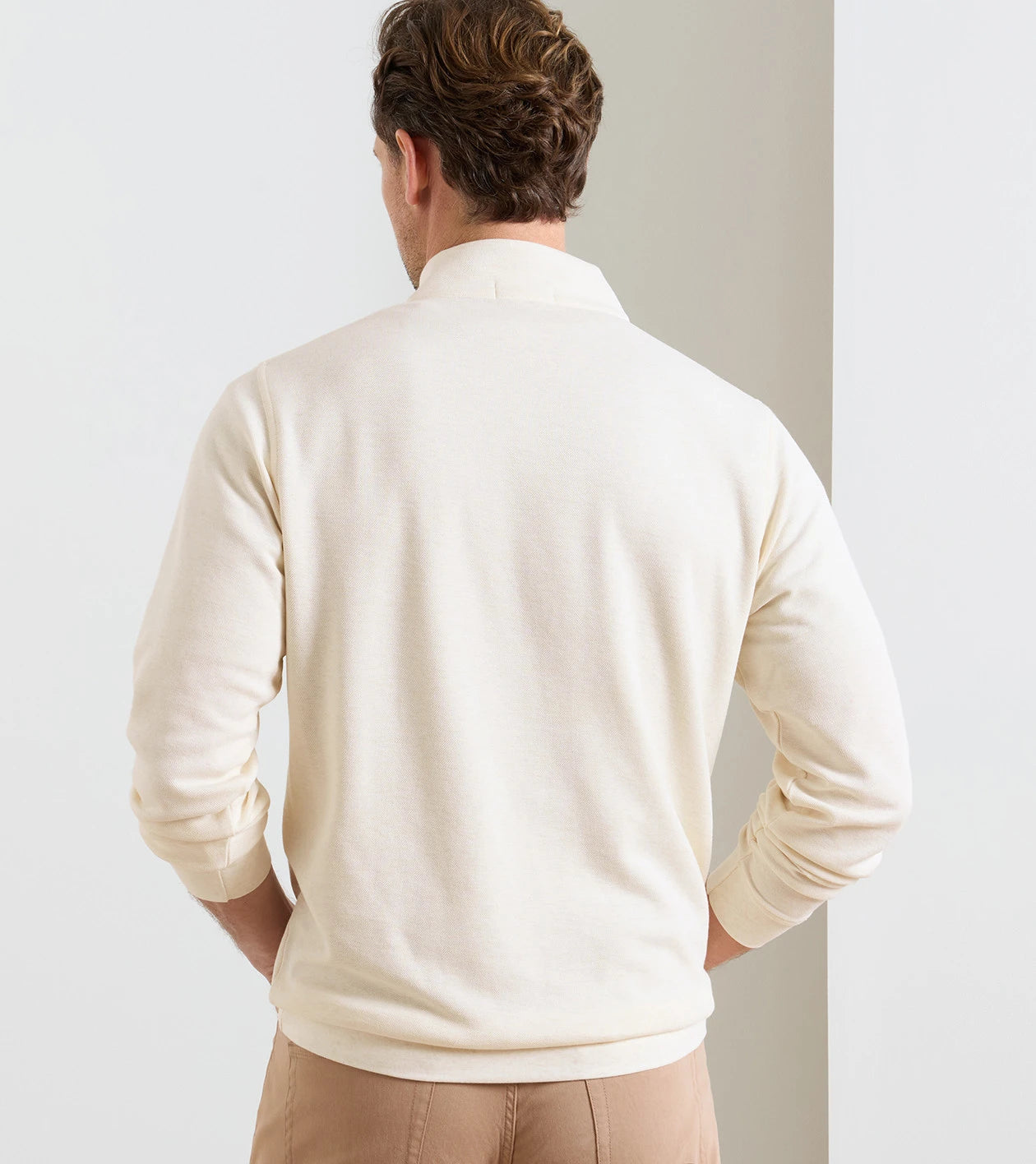 Peter Millar - Crown Comfort Quarter-Zip Pullover - Ivory