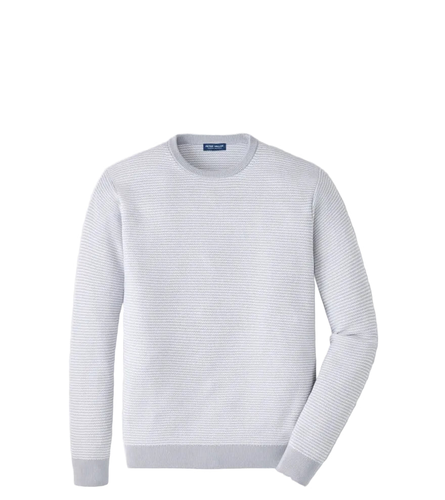 Peter Millar - Hart Honeycomb Crewneck Sweater - British Grey