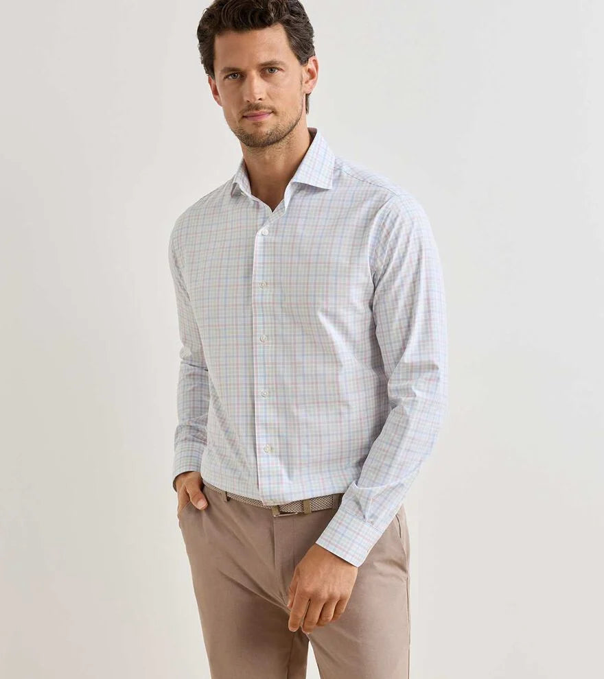 Peter Millar - Basin Performance Poplin Sport Shirt - Multi