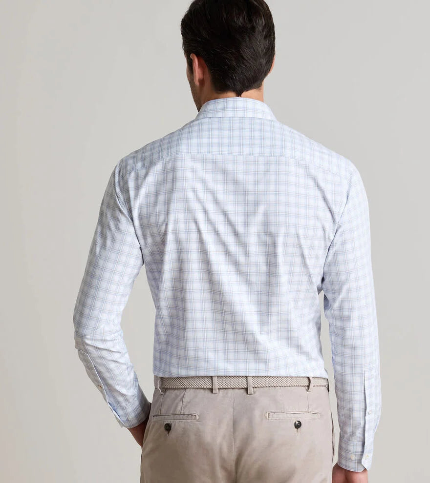 Peter Millar - Bechtle Performance Poplin Sport Shirt - Iris Mint