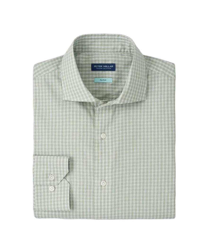 Peter Millar - Dante Cotton Sport Shirt- Light Willow