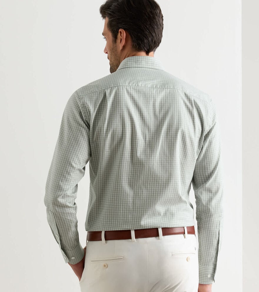 Peter Millar - Dante Cotton Sport Shirt- Light Willow