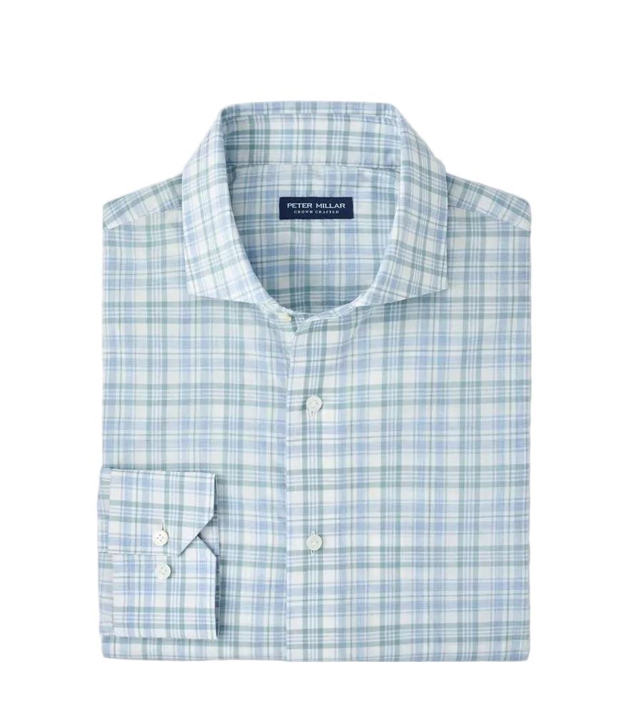 Peter Millar - Tropea Italian Poplin Sport Shirt- Light Willow