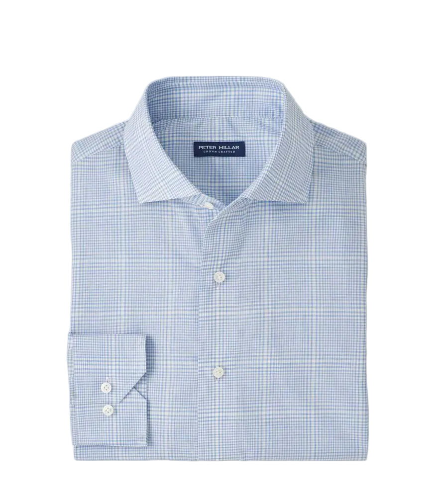 Peter Millar - Urbino Italian Poplin Sport Shirt- Iris Mint