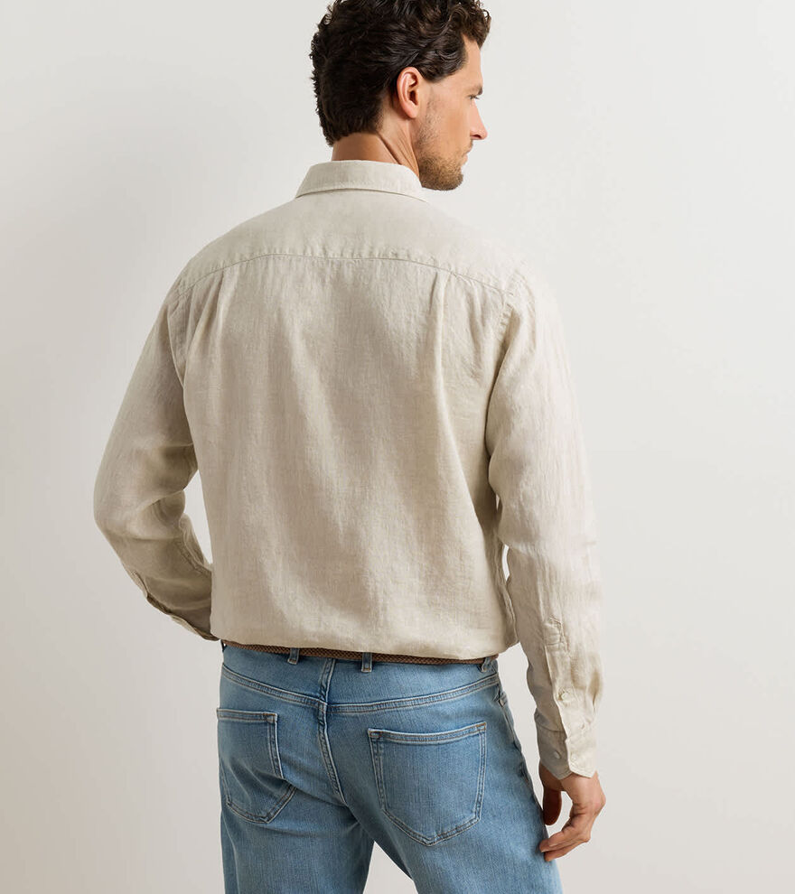 Peter Millar - Astino Lino Sport Shirt - Truffle