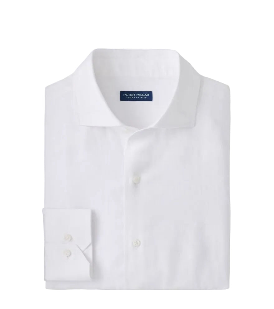 Peter Millar - Astino Lino Sport Shirt - White