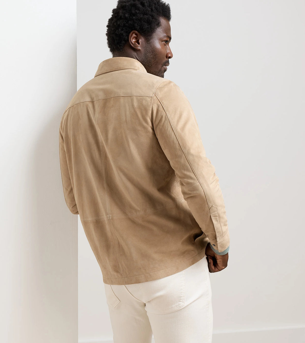 Peter Millar - Featherweight Suede Shirt Jacket - Sand